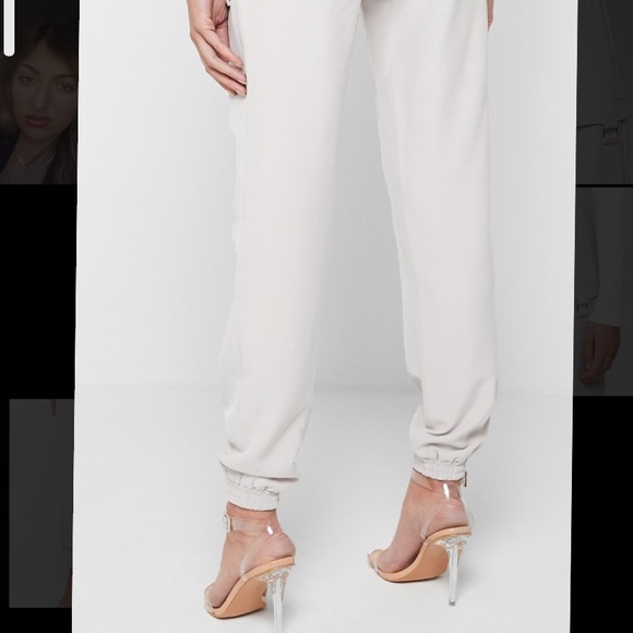 NWT Manière de Voir Tailored Cargo Joggers - Stone - Picture 2 of 5